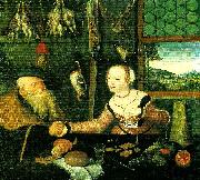 Lucas  Cranach betalning painting